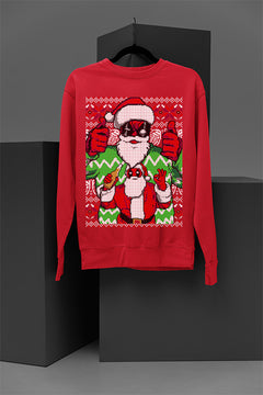 "Merc with a Holiday Mouth" Deadpool Christmas Sweatshirt | Marvel Ugly Design | Comic Book