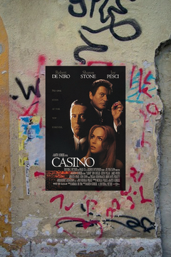 Casino Classic: Robert De Niro Gloss Poster | Film Memorabilia | Casino Movie Art | Vintage Hollywood Poster