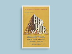 Ben-Hur Canvas Print | Film-inspired Design | Charlton Heston Art Piece