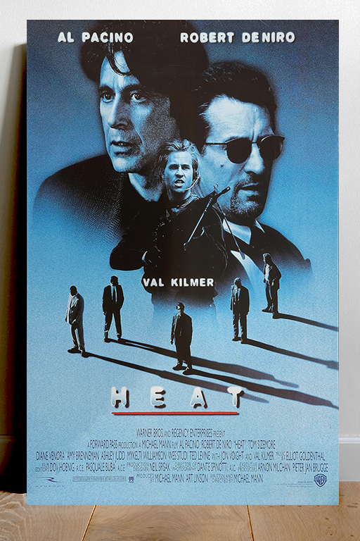 Heat Al Pacino Robert De Niro Premium Gloss Poster | Classic Crime Drama Movie Poster | Must-Have Film Memorabilia