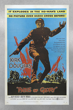 Paths of Glory Kirk Douglas Gloss Film Poster | Classic War Movie Memorabilia | Vintage Military Art Print for Film Buffs