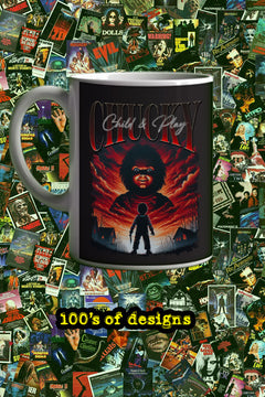Halloween Chucky 11oz Mug | Horror Film | Cult Classic Design | Scary Doll Collectible
