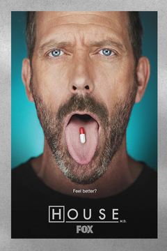 House M.D. Gregory House Premium Gloss Poster | TV Show | Hugh Laurie | House M.D. Design | Medical Drama | Dr. House Wall Art