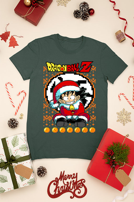 KIDS UGLY Dragon Ball Z Goku Christmas T-Shirt | Kids Christmas Ugly Design | Dragon