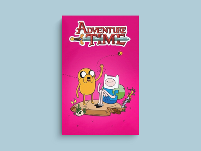 Adventure Time Canvas Print featuring Finn the Human and Jake the Dog | TV Show Design | Cartoon Network Art | Home Decor Gift