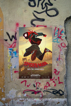 Spiderman Into The Spider-Verse | Miles Morales Gloss Poster | Film Memorabilia Wall Art