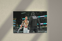 Wrestlemania 40 Canvas Print | The Rock Stares Down The Undertaker | Legendary Matchup Design