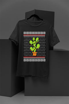 UGLY Christmas Cactus Chaos T-Shirt | Retro Christmas | Festive Fun | Vintage Vibes |