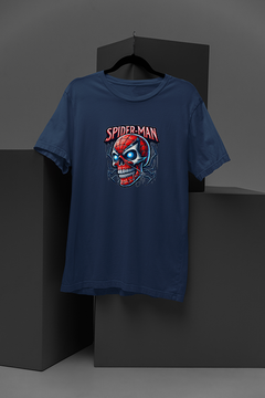 "Marvel-Inspired Spiderman Skull Mask T-Shirt | Comic Book Superhero Tee"