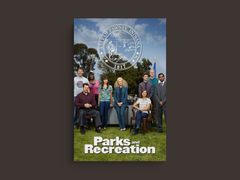 Parks and Recreation Canvas Print | Leslie Knope Design | Ron Swanson Gift | TV Show Poster | Chris Traeger Room Decor