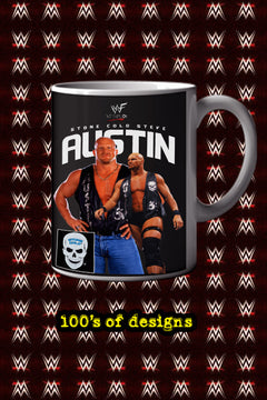 STONE COLD STEVE AUSTIN 11oz Mug Pro Wrestling | Wrestling Legend Steve Austin Mug