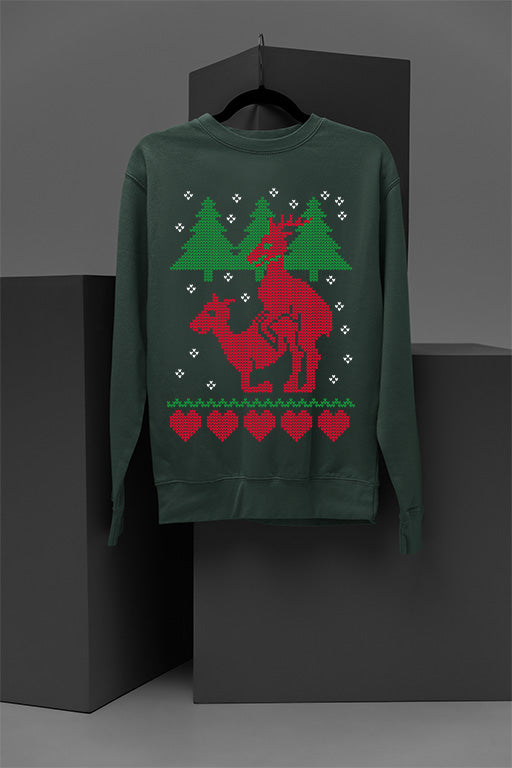 UGLY Twisted Tale of Two Deers Christmas Masting | Vintage Christmas | Nostalgic