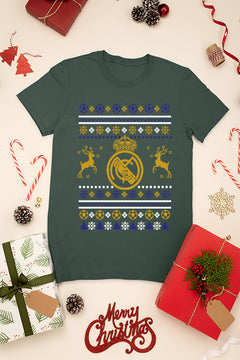 UGLY Real Madrid Christmas T-Shirt | Vintage Madrid Logo | Retro Christmas Apparel | Best of Real Madrid