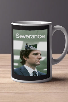 Severance 11oz Mug | TV Show Poster Design | Lead Actor's Name