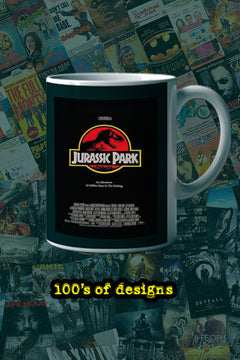 Jurassic Park 11oz Mug | Film Memorabilia | Jurassic Park Design | Lead Actor's Name