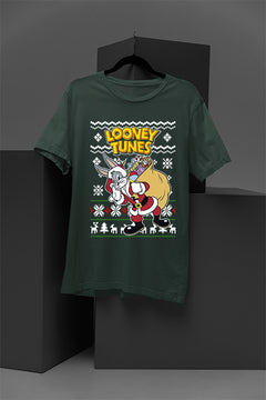 UGLY Bugs Bunny as Santa Christmas T-Shirt | Looney Tunes | Retro Cartoon | Holiday Season