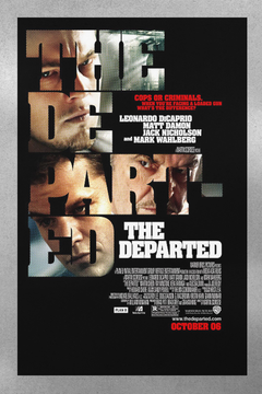 The Departed Leonardo DiCaprio Poster Print | Cinema Fan Gift | Movie Memorabilia | Martin Scorsese | Boston Crime Drama Art Print