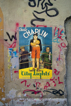 City Lights Poster Charlie Chaplin | Vintage Film Print | Gloss Wall Art Décor