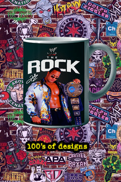 THE ROCK 11oz Mug Featuring Pro Wrestling Icon Dwayne Johnson | WWE Gift | Collector's Item | Unique Wrestling Memorabilia