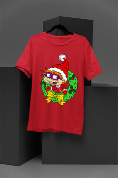 "UGLY Retro Rugrats Chuckie Christmas Tee | 90s Cartoon Character | Vintage Ugly