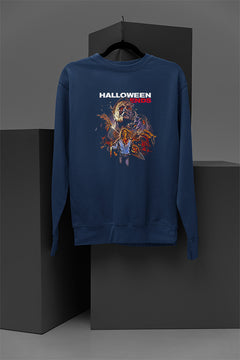 Horror: Halloween Ends Cozy Pullover Sweatshirt | Warm Horror Film Halloween Sweatshirt