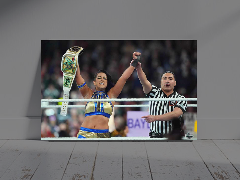 Bayley Becomes WWE Womans World Champion | Wrestlemania 40 Poster | Limited Edition | Wrestling Fan Gift | Collectible Print | Home Decor | Entertainment Memorabilia