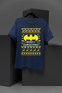 UGLY Gotham Christmas T-Shirt | Batman Holiday Fun | Vintage Era Bat Style | Dark Knight Xmas