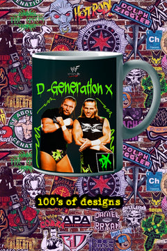 DX 11oz Mug Featuring Iconic Pro Wrestling Image | DX Superstar Name | Wrestling Merchandise | Collector's Item | Unique Design