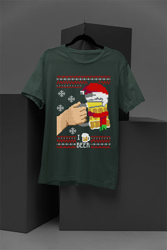 UGLY Festive Cheers: I Love Beer | Christmas Cheer | Ugly Sweater Design | Retro