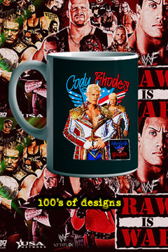 CODY RHODES 11oz Mug | WWE Superstar Cody Rhodes Design | Wrestling Fan Gift