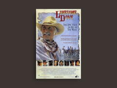 Lonesome Dove Canvas Print | Western TV Show | Classic Design | Lead Actor Tagline