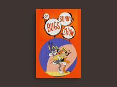 The Bugs Bunny Show Canvas Print featuring Bugs Bunny | Classic TV Show Design in Home Decor | Unique Warner Bros. Animation Art merch for Fans