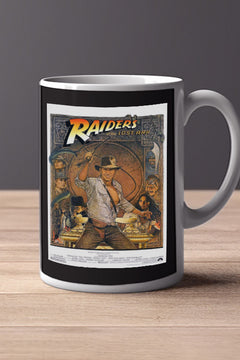 Raiders of the lost ark 11oz Mug | Film | Harrison Ford | Vintage Poster Design