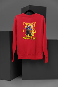 Trunks | Anime Sweatshirt | Dragon Ball Z Sweater | Saiyan Warrior Top | Hip Hop Streetwear