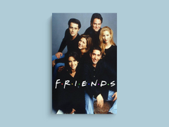 Friends Canvas Print | Central Perk Joey and Rachel TV Show Design | Friends TV Series Wall Art for Living Room Décor