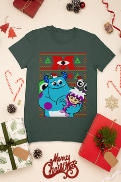 UGLY Limited Edition Monster Inc Christmas Shirt | Monster Inc Christmas Ugly Sweater Design | Retro Monster