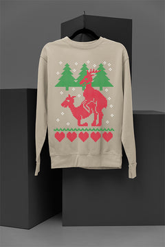 UGLY Twisted Tale of Two Deers Christmas Masting | Vintage Christmas | Nostalgic