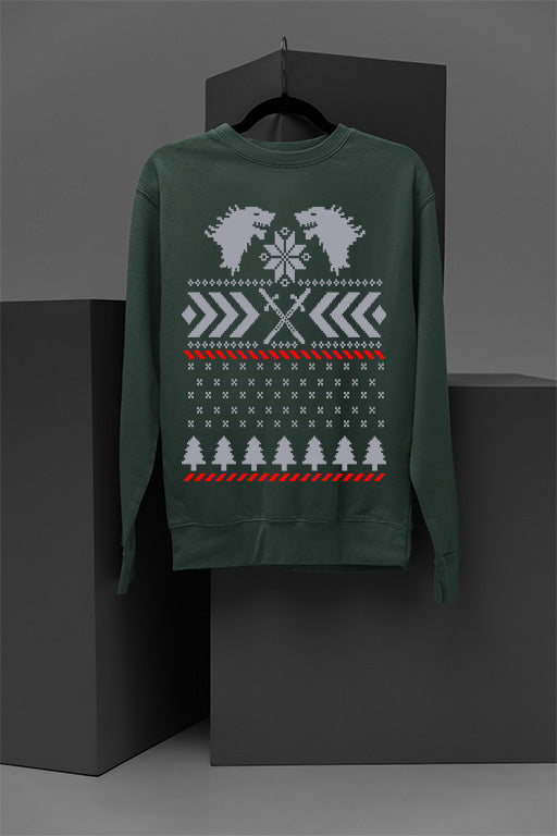 UGLY Dragon Frenzy Christmas Sweatshirt | Mythical Beasts | Festive Firebreathers