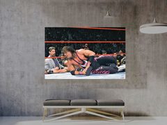 WWE Attitude Era Bret Hart Montreal Screwjob Poster Print | Pro Wrestling Memorabilia Decor | Vintage WWE Wrestling Art | Iconic Wrestling Moment Design