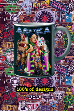 ASUKA 11oz Mug | Pro Wrestling Queen ASUKA Photo Coffee Cup | WWE Diva Fan Merchandise