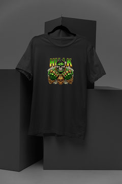 "Unleash Your Inner Hero with The Hulk Skull Gold Bling Tee | Marvel Comics Inspired | Trendy Graphic Shirt for Superhero Fans"