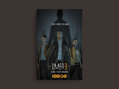 Umbre Canvas Print | TV Show Design featuring Lead Actor's Name | Artwork for Fans of Crime Drama Series