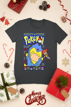 KIDS UGLY Psyduck Christmas Cheer T-shirt | Pokemon Psyduck | Kids Ugly Christmas