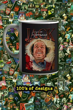Halloween Jack Torrance 11oz Mug | Horror Film Cup | Scary Movie Merchandise | Creepy Movie Poster Design | Horror Fan Gift