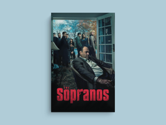 The Sopranos Canvas Print | Tony Soprano | TV Show Wall Art | HBO Mafia Series Decor