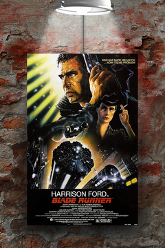 Blade Runner Harrison Ford Gloss Poster | Classic Film Art Print | Sci-Fi Movie Memorabilia