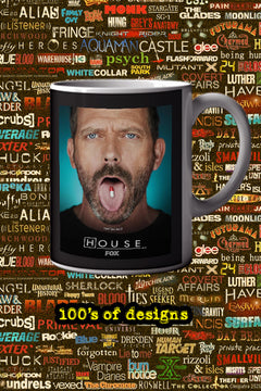 House M.D 11oz Mug featuring Hugh Laurie | TV Show House M.D Design - Trendy Gift for Fans - Dr. Gregory House Poster Art