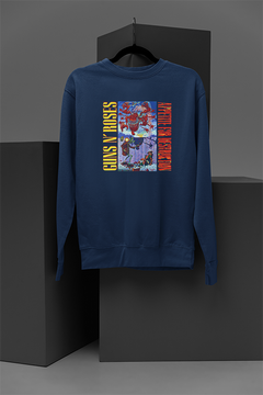 Guns N' Roses Appetite For Destruction | Vintage Rock Band Sweatshirt | 80s Graphic Print Top | Axl Rose Inspired Merch | Classic Rock Apparel | Retro Music Fan Gift