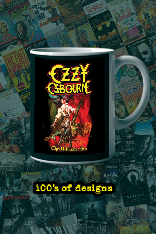 Ozzy Osbourne The Ultimate Sin Mug | 11oz Rock Album Art Cup | Heavy Metal Classic Collectible
