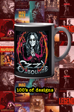 Ozzy Osbourne Devil's Grin 11oz Mug | Heavy Metal Icon Art | Gothic Rock Coffee Cup | Music Legend Gift